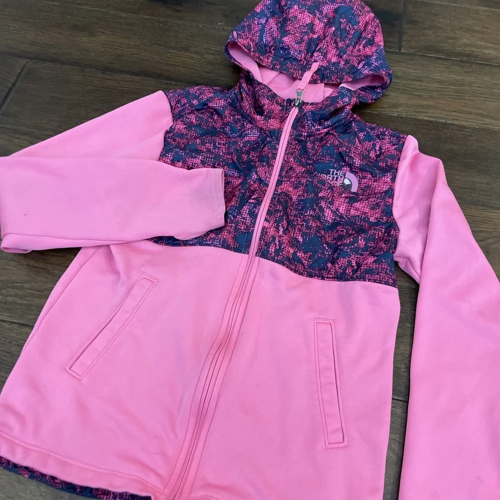 The North Face Jacket Girls Size M (10/12)‎ Pink Zip Hood